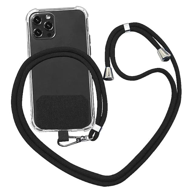 Mobile Phone Case Lanyard Black Universal Phone Case - Tophatter Daily Deals